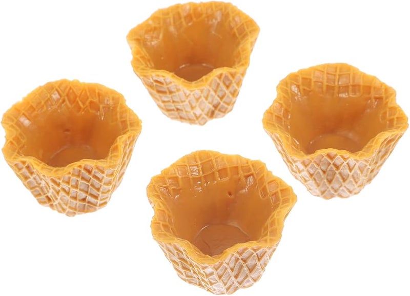 4Pcs Lifelike Artificial Cupcake Liners Fake Cake Decorations Photography Props - Image 1